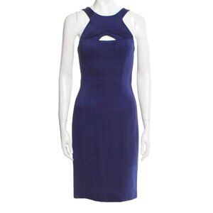 STUNNING Burberry London Blue Sleeveless Sheath Business Casual Cute Dress Small